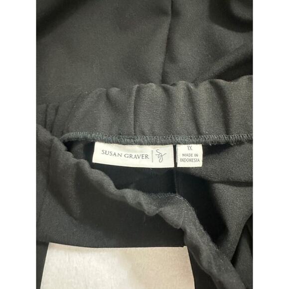 Susan Graver Wide Leg Pants 1X Hollywood Waist Classic - Picture 5 of 10